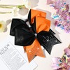 6PCS Glitter Cheer Bow Large Cheer Bows Rhinestones Hair Bows
