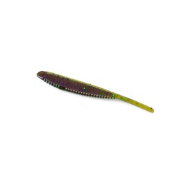 Shad Shape Drop Shot Minnow Worm 301 Green Pumpkin with Fishing Lures Bass Jigging Bait Jig Lure Weedless Soft Plastic Swimbait Accessories Freshwater