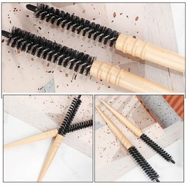 Beavorty Styling Roller Hairbrush Wooden Comb for Hair Smooth Round Brush for Women