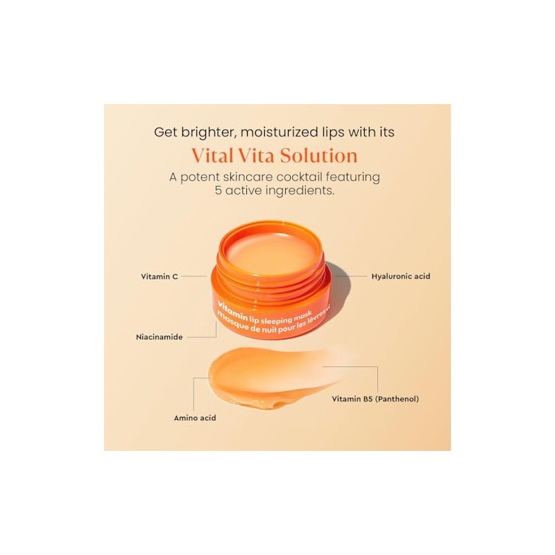 The Face Shop - Mascarilla nocturna de labios con vitamina