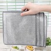 Multipurpose Double Layer Non Scratch Scrubbing Wire Dishwashing Rags for