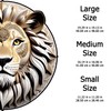 Wooden Puzzles for Adults, Unique Animal Shape Lion Wooden Jigsaw