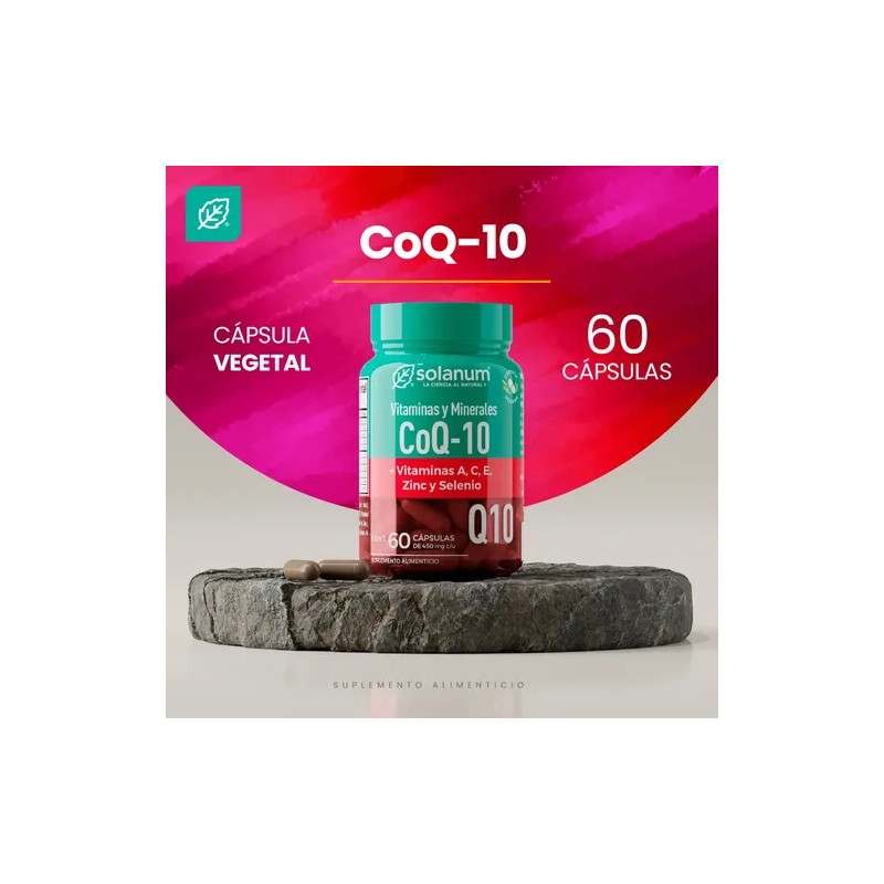 Solanum Vitaminas Y Minerales Coq-10 60caps De 450mg Sin sabor