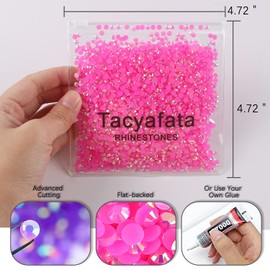 3mm 10000 Pieces Resin Rhinestone for Crafts, Jelly Rhinestones for Nail Art Makeup, Flatback Round AB Diamond Rhinestones, Charms Stones Clothes Shoes Cup DIY Crafts