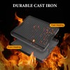 16 inch Reversible Double-sided Cooking Griddle,BBQ Durable cast iron Grill