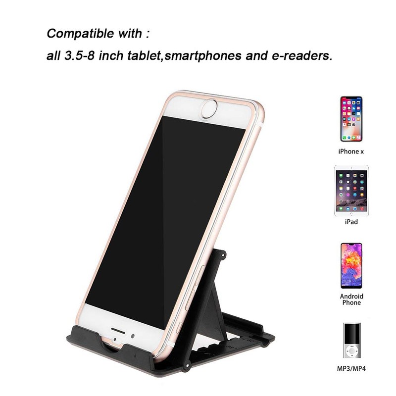 MYLB Cell Phone Stand, Universal Foldable Tablet Stand Multi-angle Pocket