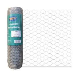 20GA Galvanized Hexagonal Poultry Netting Chicken Wire 18 inches x 150 feet x 1 inch Mesh