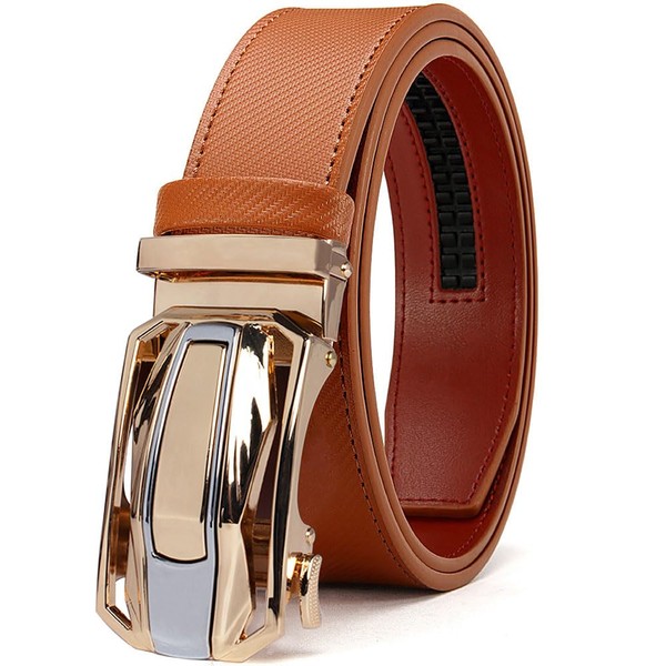DOOPAI Men's Automatic Belt Leather Belt Men's Ratchet Belt Wide