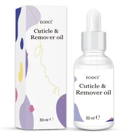 eodci 30ml Organic Cuticle Removing Oil, Natural Nail Oil for Growth and Strength Damaged Nails Natural Blend Of Jojoba, Vitamin E, Castor and Sweet Almond Oils Exfoliating Nail Care Cuticle Removal