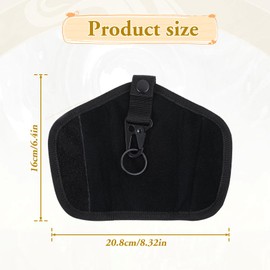 Duty Belt Key Holder,Nylon Tactical Silent Key Keeper Pouch Black Police Tactical Silent Key Keeper Pouch Military Duty Belt Key Chain Silent Holder for Duty Belt