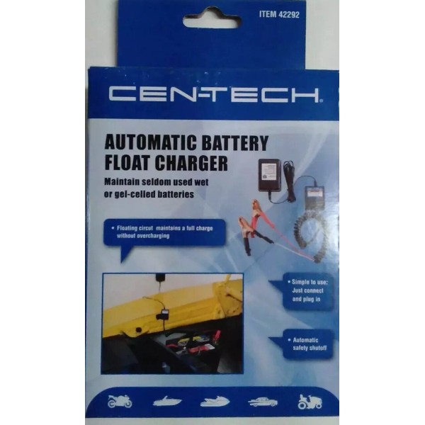Centech 12 Volt Car Battery Charger Maintainer Automatic Float Trickle