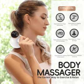 ZY ZERYEW Cordless Cellulite Massager, Handheld & Mini Lymphatic Drainage Massager, Massage Stomach Belly Arms Legs, Body Sculpting Machine for Women Female at Home -1.1lb Weight