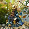 Uniclife Aquarium Decorations Resin Coral Rock Mountain Cave Fish Tank