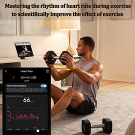 ZZJTPA Smart Ring Health Tracker, Activity and Fitness Tracking Ring, Smart Health Ring with Heat, Heart Rate/Blood Oxygen/Sleep Monitoring (8)