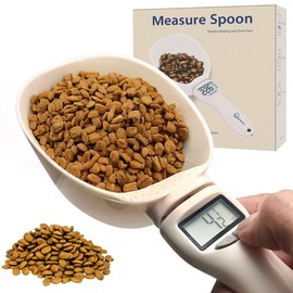 Digital Measuring Spoon Scale – High Precision with LCD Display | Kitchen Gadget for Accurate Food & Meal Prep (White)