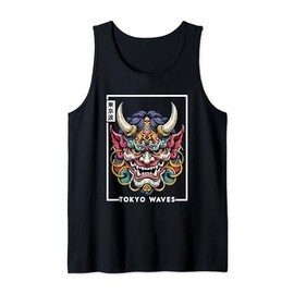 Yokai Oni Face Mask Japanese Devil Japanese Demon Oni Mask Tank Top