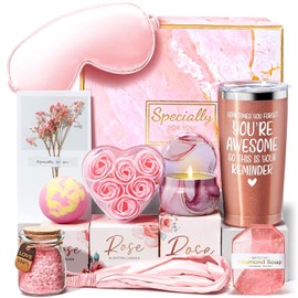 Regalos de Cumpleaos para Mujeres,Regalos del Da de la Madre,Cuidado Personal Canasta de Spa Relajante para Mujer,Regalo de Navidad para Amigas, Mam, 