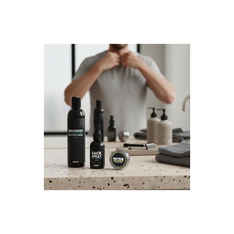 Ballsy- Paquete de Bolsa, Kit de Frescura para Hombres