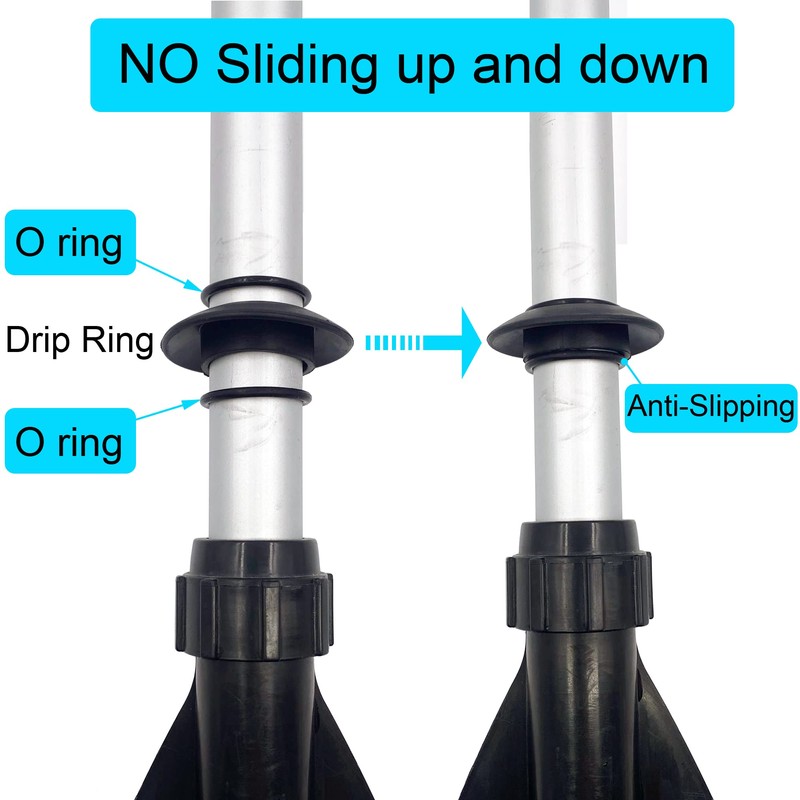 4 Pcs Universal Kayak Paddle Drip Rings-for Kayak and Canoe