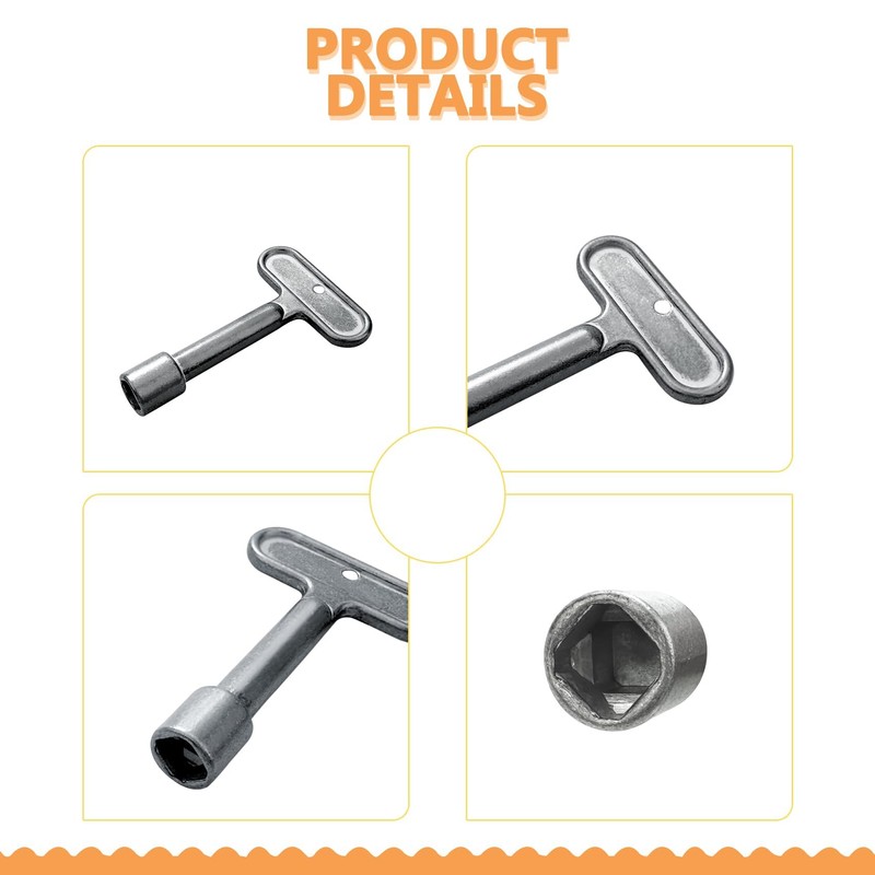 Honkador P1300-PART-13-KEY Fire Hydrant Water Spigot Key, Water Key for