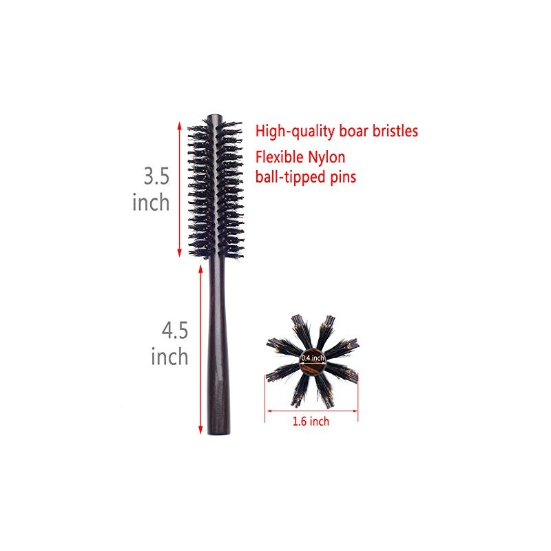 PERFEHAIR Small Round Hair Brush for Thin or Short Hair,