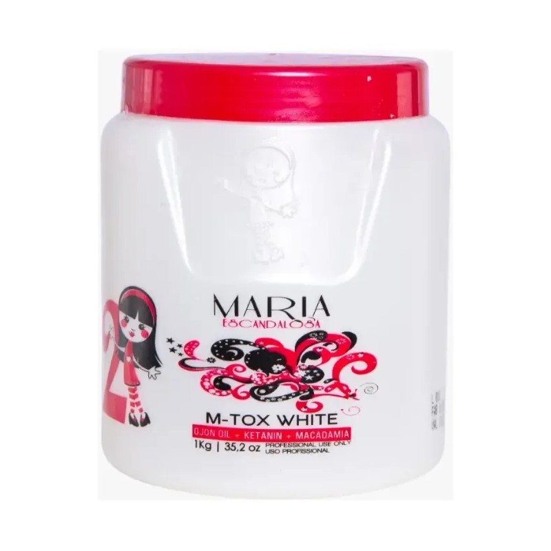 Maria Escandalosa M-tox White 1kg Tratamiento capilar con Formol Hidratación