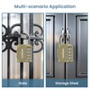 Sparkiva Combination Padlock with Code, 4 Digit Heavy Duty Padlock