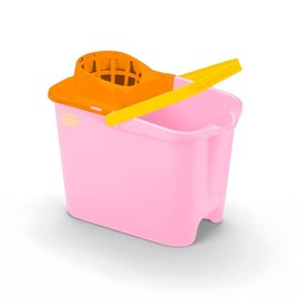 Happy Rainbow Mop Bucket with Drainer Recycled Ergonomic Handle Robust Sustainable 14L Ideal for Cleaning Floors and Home