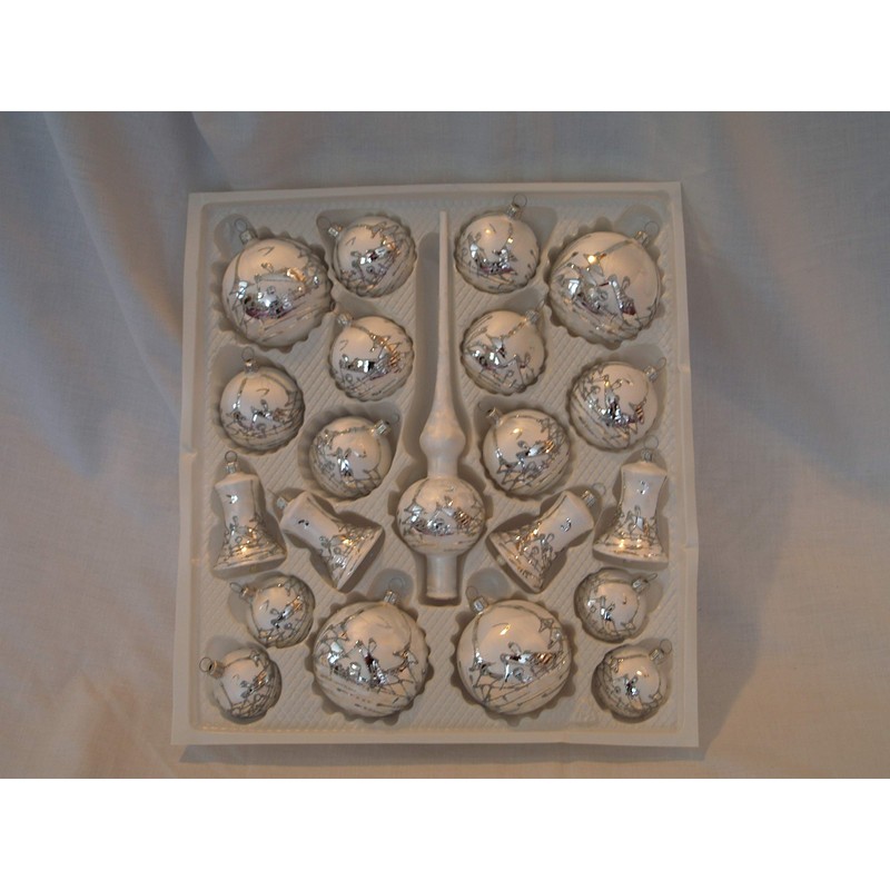 Jingle Bells Lauscha Christmas Tree Bauble Assortment 21 Pieces Christmas