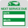 Oil Change Stickers Static Cling, MeshaKippa Green 60pcs Clear Oil