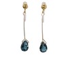 Sparrow Country Accessories, Topaz, Blue Earrings, Blue, Swaying, Light, Women's,