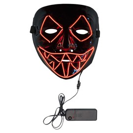 Boland 72256 LED mask Killer Smile red, Standard Size