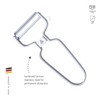 triangle Y-Peeler - 2 in (50 mm) - Stainless Steel