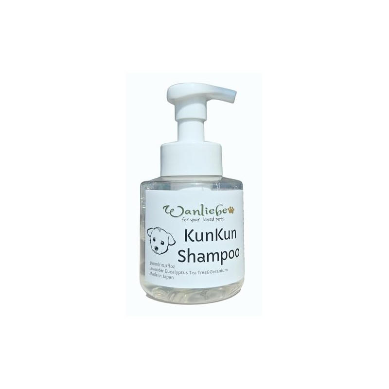 Wanliebe Dog Shampoo, Foam Shampoo, Human Grade Dog Shampoo