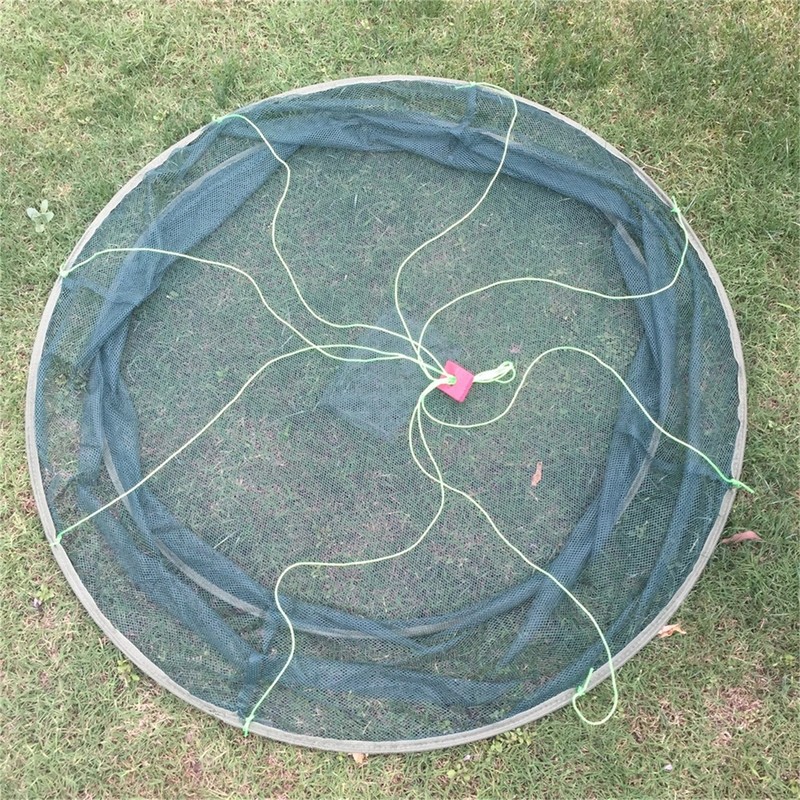 EASY BIG Fishing Nets Foldable Hand Casting Cage for Fishes