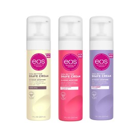 EOS Lip Balm Eos Ultra Hidratante Crema de Afeitar Paquete Variado: Granada-Raspberry, Lavanda Jasmine, Vanilla Bliss – 3 x 7.0 oz