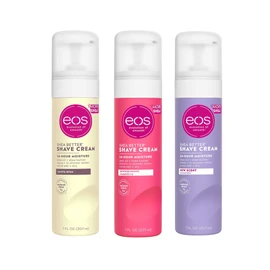 EOS Lip Balm Eos Ultra Hidratante Crema de Afeitar Paquete Variado: Granada-Raspberry, Lavanda Jasmine, Vanilla Bliss – 3 x 7.0 oz