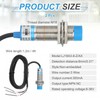 sourcing map 2Pcs Inductive Proximity Sensor,NPN NC M18 DC 6-36V