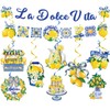 EUOYUFO 10pcs La Dolce Vita Party Decorations Include Lemon Citrus