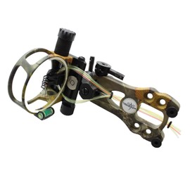 Southland Archery Supply SAS 5 Pins .019 Fiber Optic Bow Sight with Micro Adjustments and LED Light (Camo)