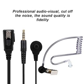 Hilitand Auriculares Con Cable PTT, Portátiles Con Micrófono y Enchufe Giratorio, Monoaural Con Reducción de Ruido Para Personal de Seguridad/Guardaespaldas/Hotel
