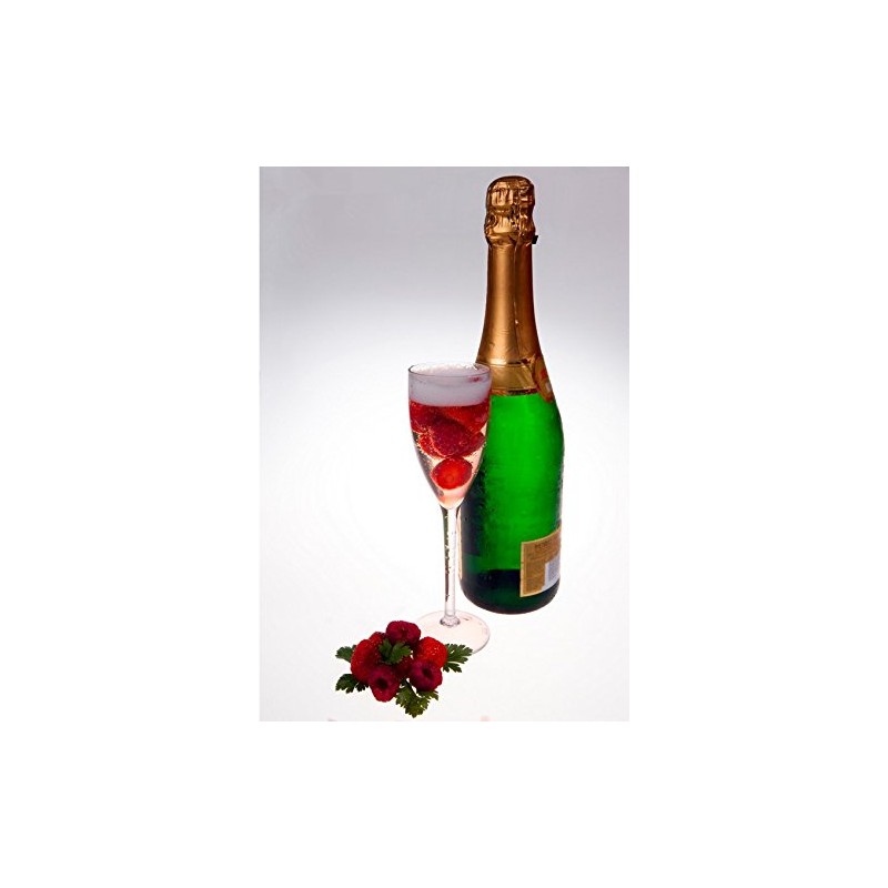 AIOS Set of 6 Champagne Flutes in Unbreakable Polycarbonate Plastic.