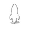 Keewah Space Rocket Cookie Cutter, 4”, Stainless Steel