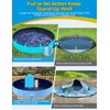 VISTOP Jumbo Foldable Dog Pool, Hard Plastic Shell Portable Swimming