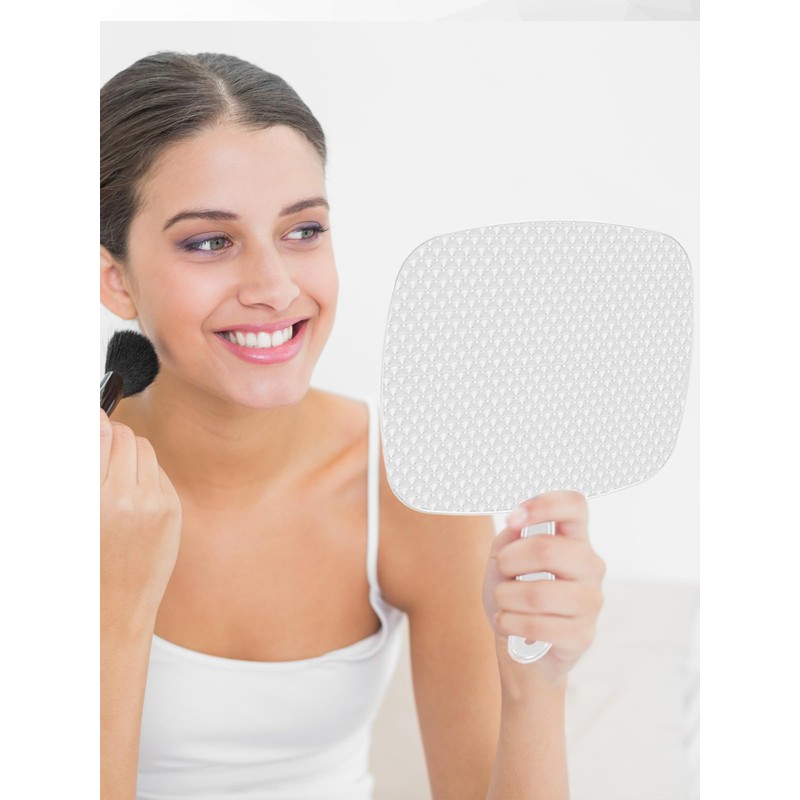 BEFUI Extra Large Handheld Mirror，Hand Salon Mirror with Handle for