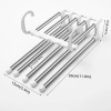 Magic Pants Hangers Space Saving 5 Layers Pants Hangers Space