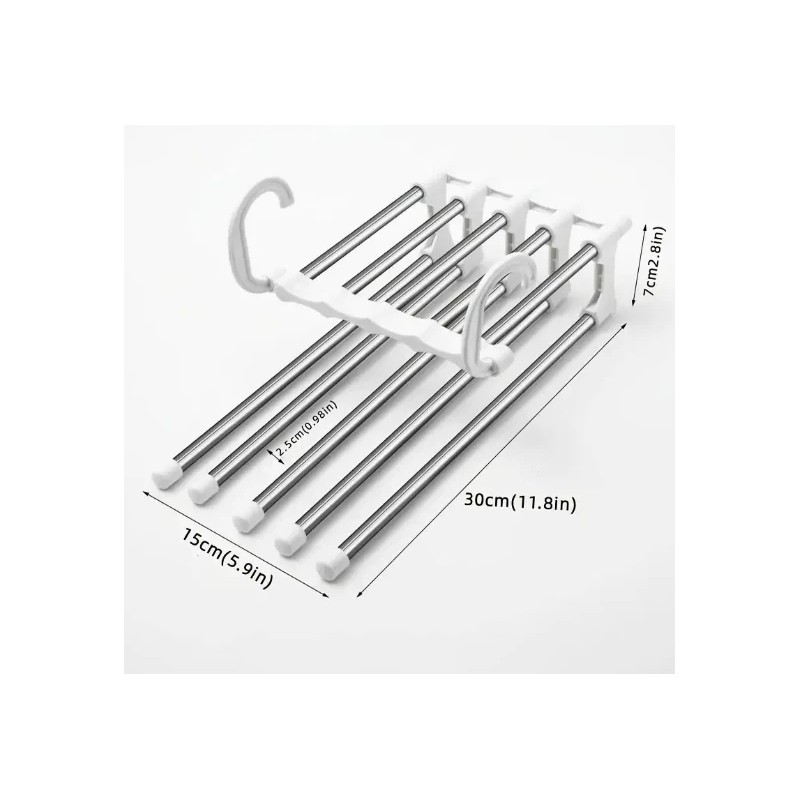 Magic Pants Hangers Space Saving 5 Layers Pants Hangers Space