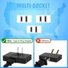 Romeda 3 Pack AC Flat Wall Outlet Extender Flat Plug