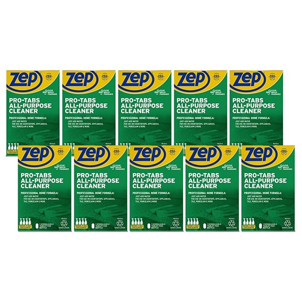 Zep PRO-TABS All Purpose Cleaner Dissolvable Tablets - 4 Tablets - ZUAPCTAB Just Add Water! (10) Environmentally Friendly