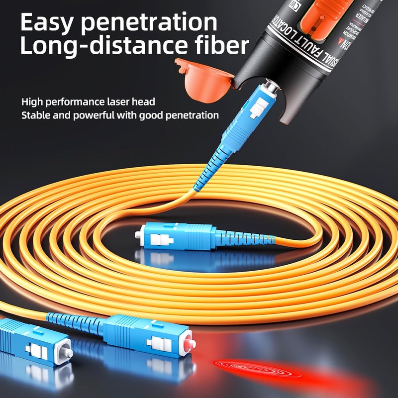 Visual Fault Locator,10-20KM VFL Fiber Optic Tester Kit - Include